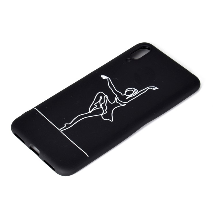 Pattern Printing Matte TPU Phone Shell for Huawei Enjoy 9 - Ballet Girl-3