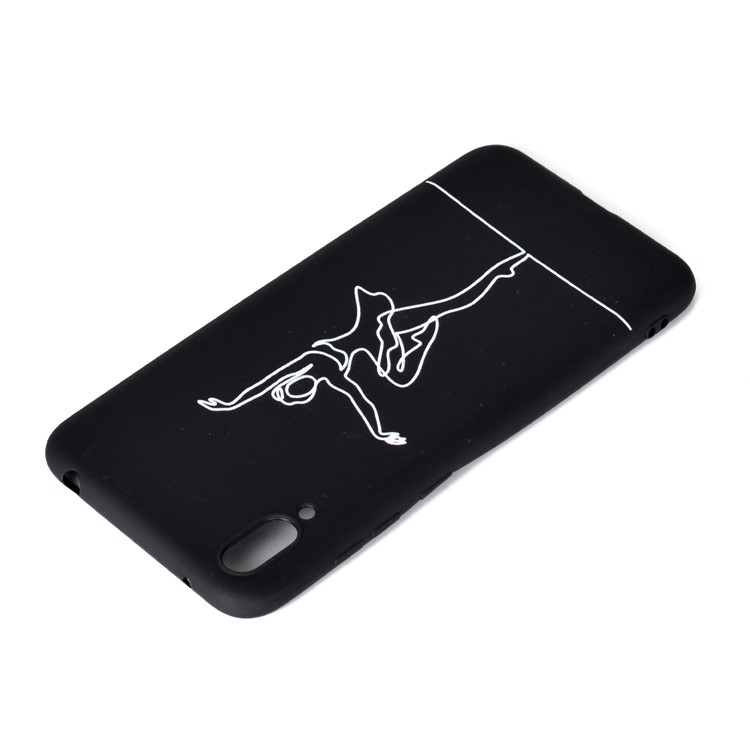 Pattern Printing Matte TPU Phone Shell for Huawei Enjoy 9 - Ballet Girl-4