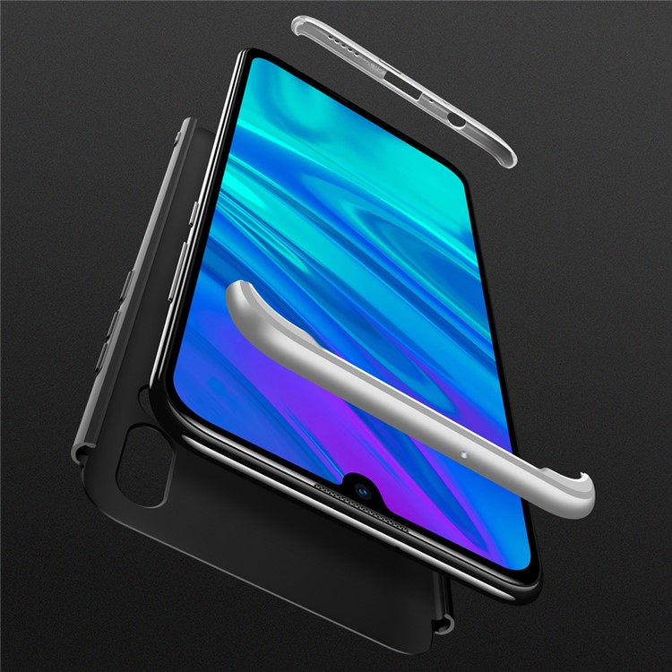 GKK Detachable 3-Piece Matte Hard PC Case for Huawei P Smart Plus 2019 / Enjoy 9s/ Maimang 8 / Honor 20i / Honor 10i / Honor 20 Lite - Silver / Black-3