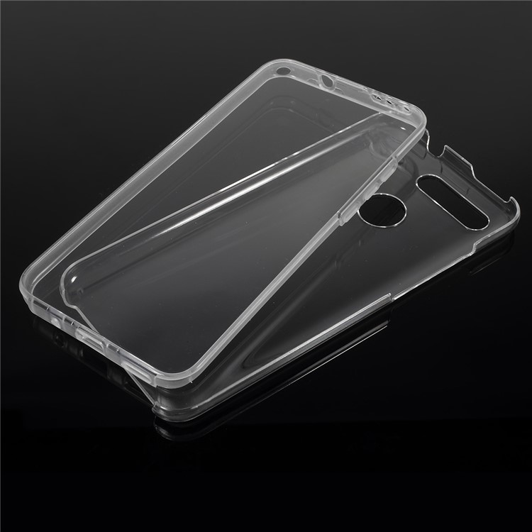 Clear PC Side + TPU Back Phone Cover for Huawei Honor View 20/Honor V20 - Transparent-1