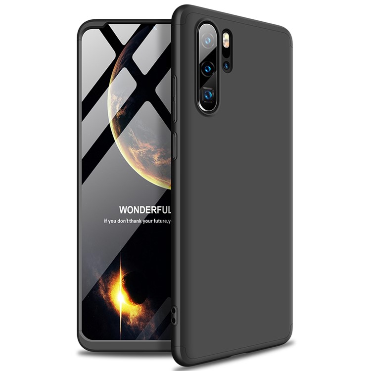 GKK Destacável 3 Peças Fosco Hard pc Case Para Huawei P30 Pro - Preto