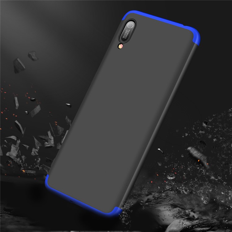 GKK Detachable 3-Piece Matte Hard PC Case for Huawei Y6 Pro 2019 / Enjoy 9e - Blue / Black-5