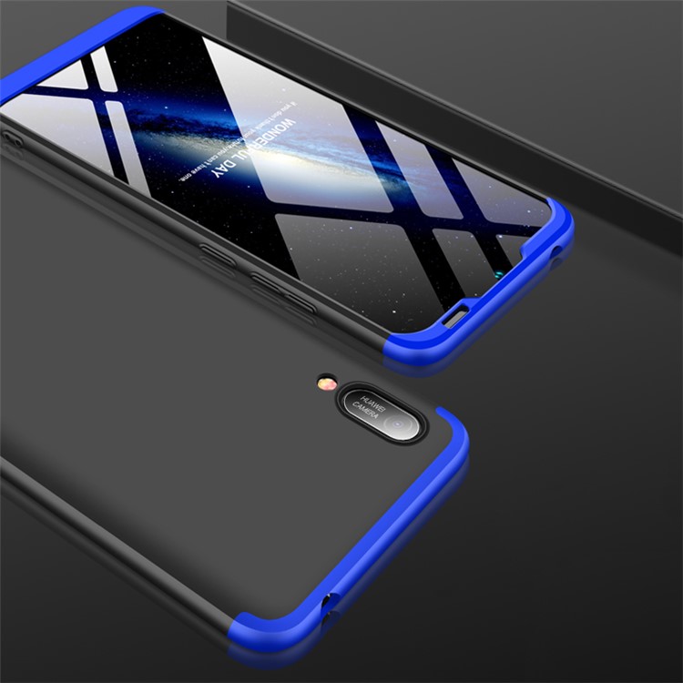 GKK Detachable 3-Piece Matte Hard PC Case for Huawei Y6 Pro 2019 / Enjoy 9e - Blue / Black-6