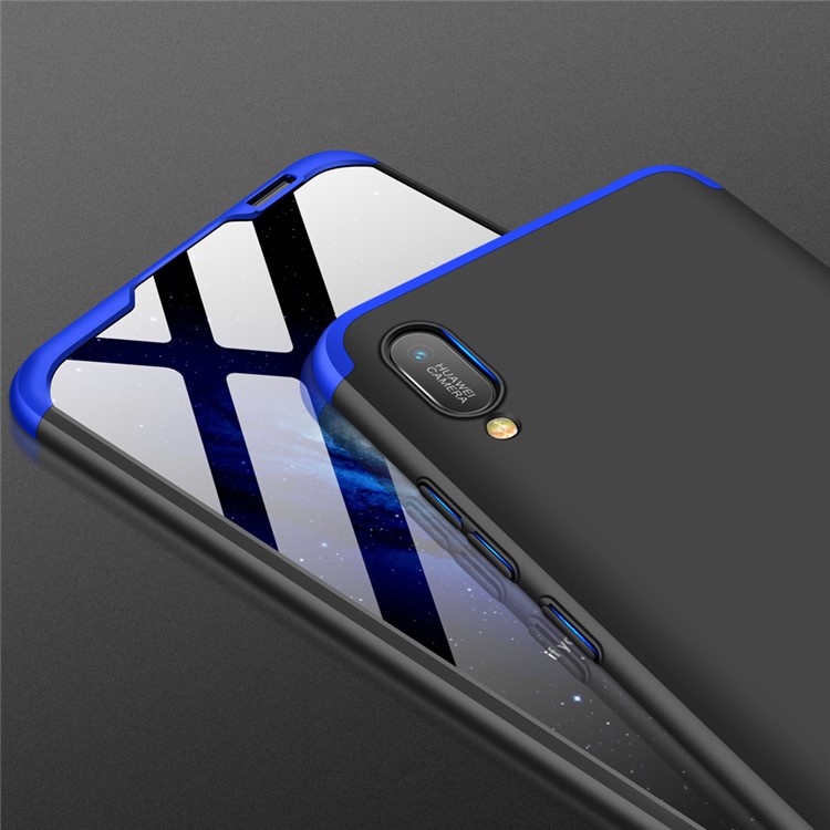 GKK Detachable 3-Piece Matte Hard PC Case for Huawei Y6 Pro 2019 / Enjoy 9e - Blue / Black-7