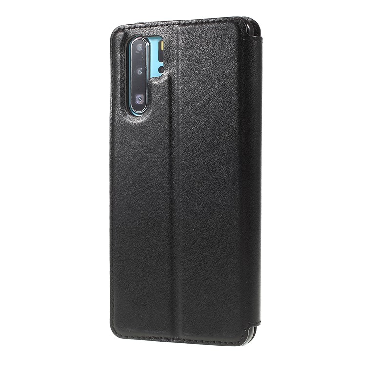 ROAR KOREA Auto-absorbed View Window Card Slot Flip Leather Casing for Huawei P30 Pro - Black-2