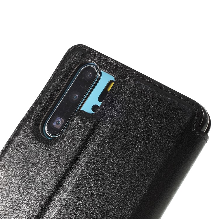 ROAR KOREA Auto-absorbed View Window Card Slot Flip Leather Casing for Huawei P30 Pro - Black-5