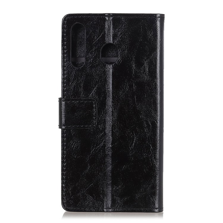 Crazy Horse Wallet Leather Stand Phone Shell for Huawei Y9 Prime 2019 / P Smart Z - Black-2