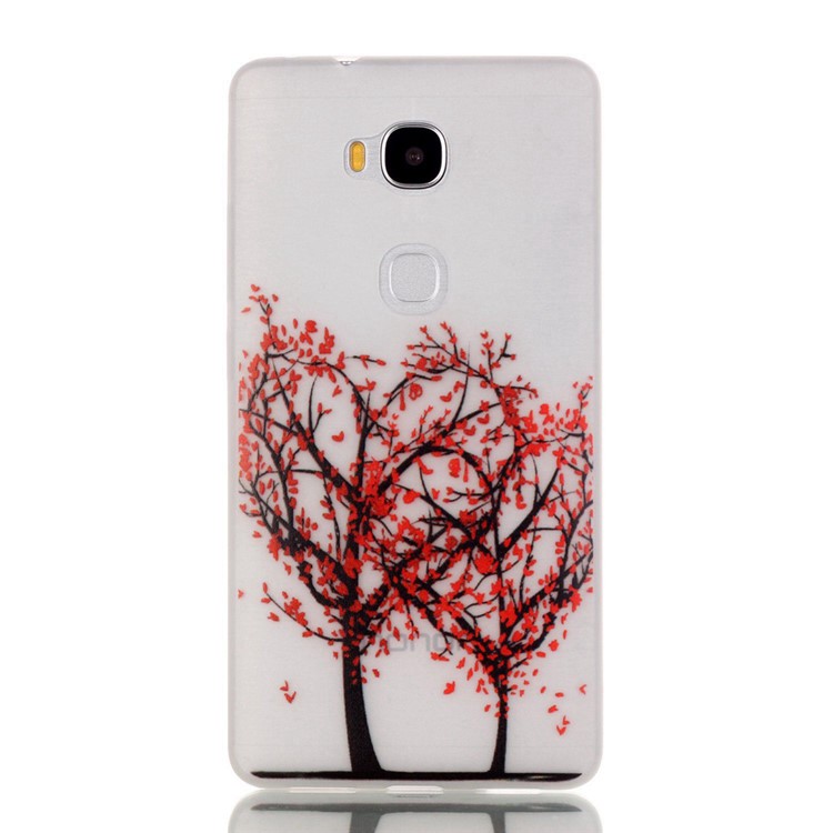 Luminous TPU Phone Case for Huawei Honor 5X/Honor Play 5X - Heart-shaped Tree-2