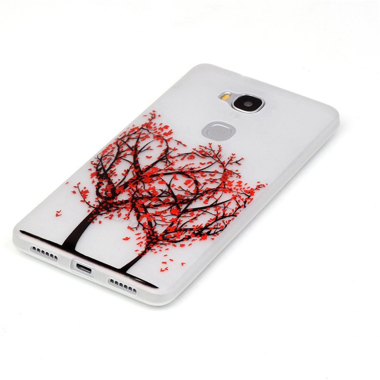 Luminous TPU Phone Case for Huawei Honor 5X/Honor Play 5X - Heart-shaped Tree-3