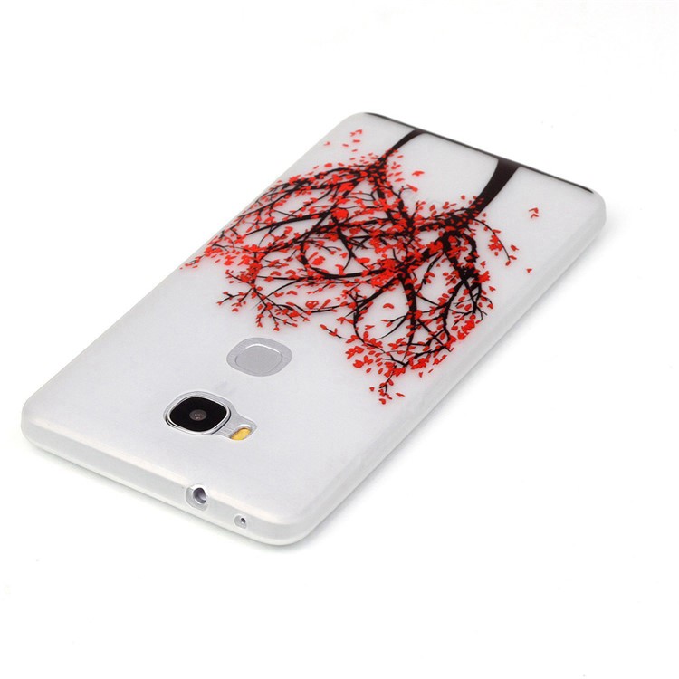 Luminous TPU Phone Case for Huawei Honor 5X/Honor Play 5X - Heart-shaped Tree-4
