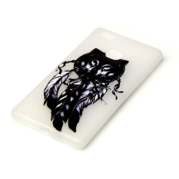 Noctilucent TPU Protective Cover for Huawei P9 Lite - Dream Catcher and Wolf-3