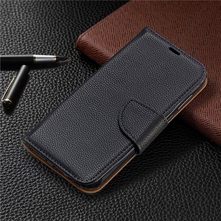 Litchi Skin Leather Wallet Case for Huawei Y5 (2019) / Honor 8S - Black-7