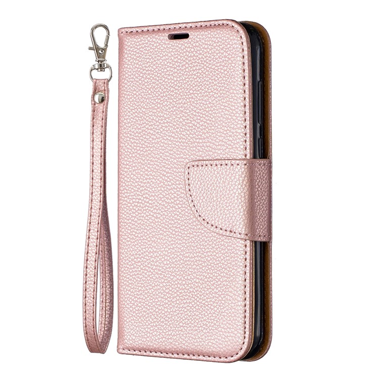 Funda Billetera De Piel Litchi Para Huawei Y5 (2019) / Honor 8S - Oro Rosa-2