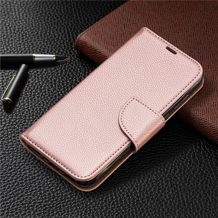 Funda Billetera De Piel Litchi Para Huawei Y5 (2019) / Honor 8S - Oro Rosa-7