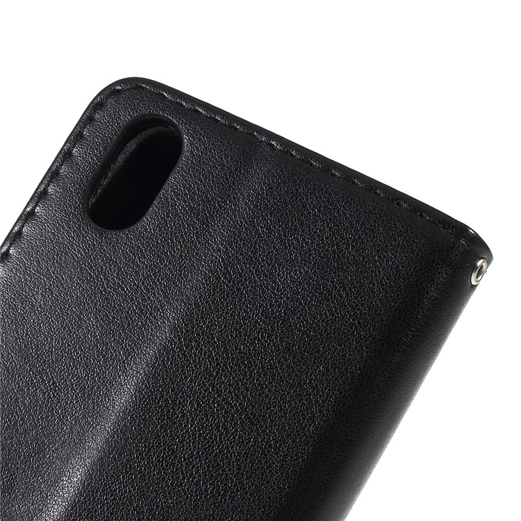 Imprint Cat and Tree Pattern PU Leather Wallet Stand Cover Case for Huawei Y5 (2019) / Honor 8S - Black-5