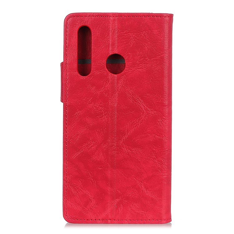 S Shape PU Leather+TPU Phone Case with Wallet Slot for Huawei P Smart Z / Y9 Prime 2019 - Red-3