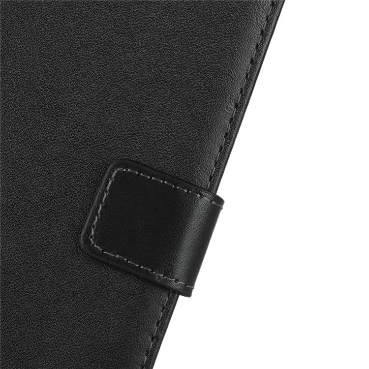 Étui de Couverture de Support de Portefeuille en Cuir Véritable Pour Huawei Honor View 20 / Huawei Honor V20 - le Noir