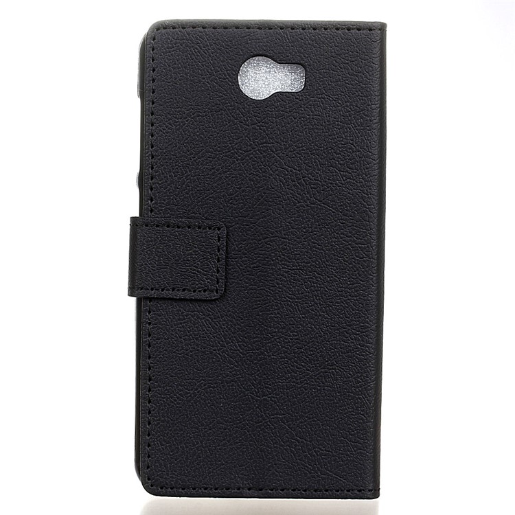 Wallet Leather Stand Case for Huawei Y5II / Y5II - Black-2