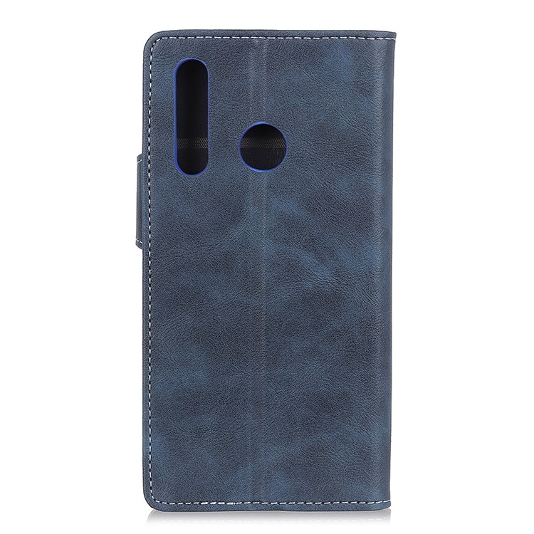 S-forma Texturizada Estojo De Couro Do Plutônio Para Huawei P Inteligente Z / Y9 Prime 2019 - Azul-3
