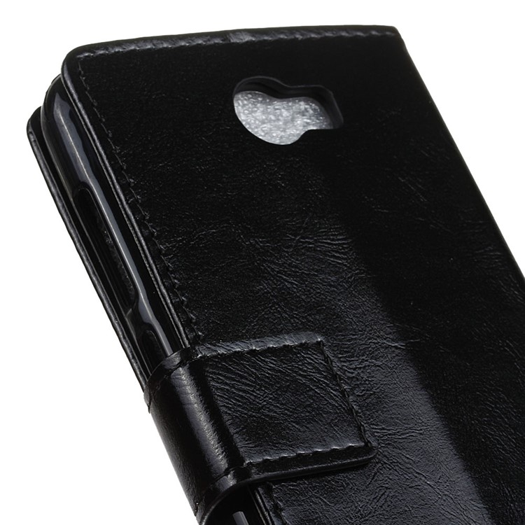 Crazy Horse Wallet Leather Stand Case for Huawei Y5II / Y5II - Black-7