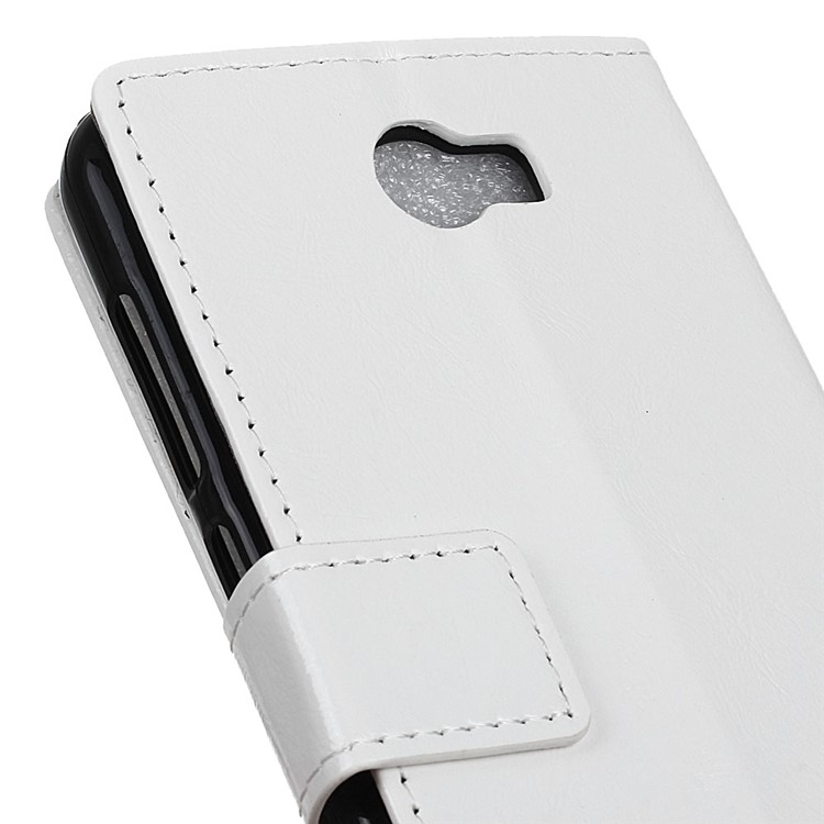 Crazy Horse Wallet Leather Stand Cover for Huawei Y5II / Y5II - White-7