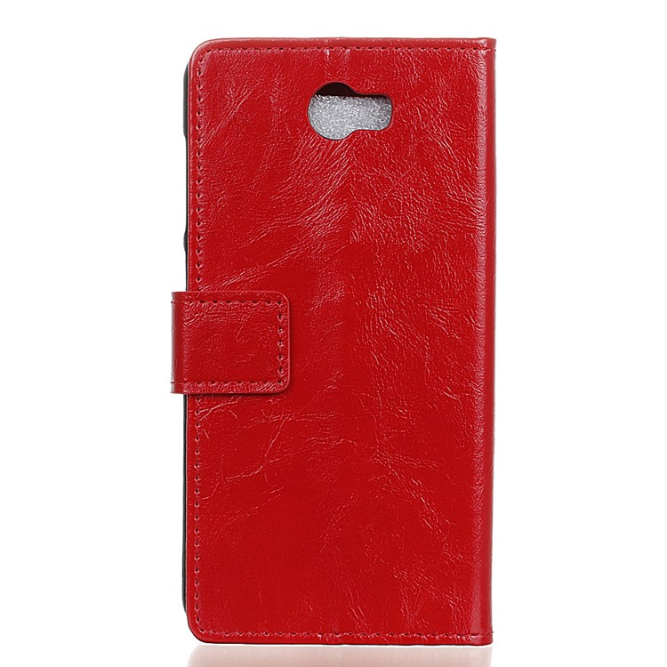 Crazy Horse Wallet Leather Phone Case for Huawei Y5II / Y5II - Red-2