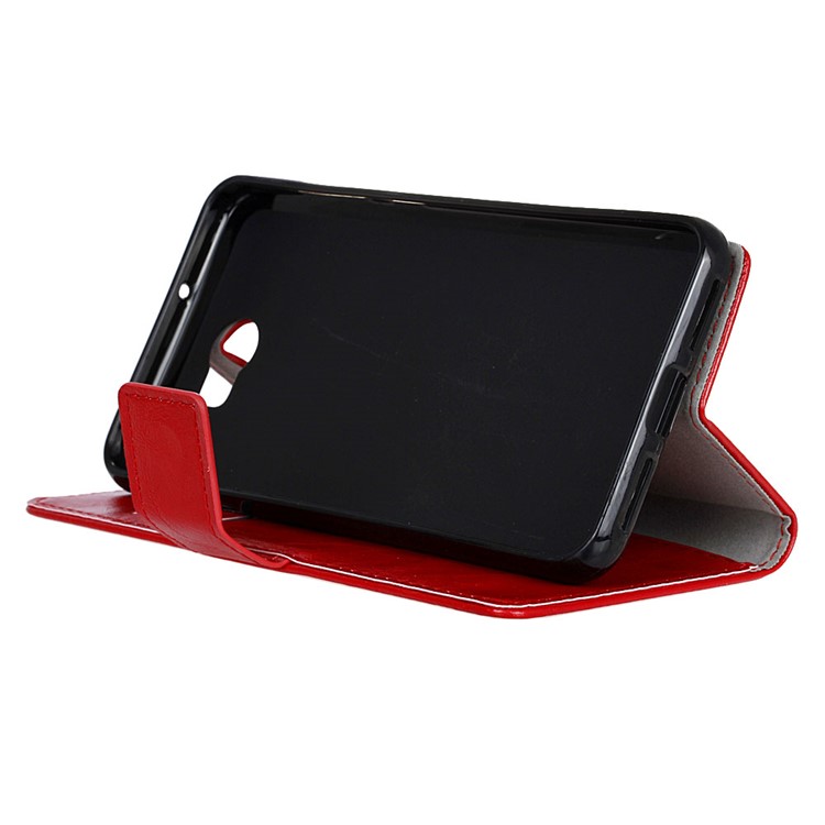 Crazy Horse Wallet Leather Phone Case for Huawei Y5II / Y5II - Red-4