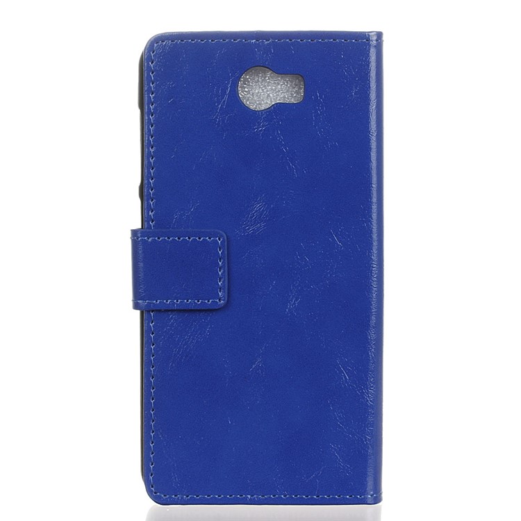 Crazy Horse Phone Leather Stand Case for Huawei Y5II / Y5II - Blue-2