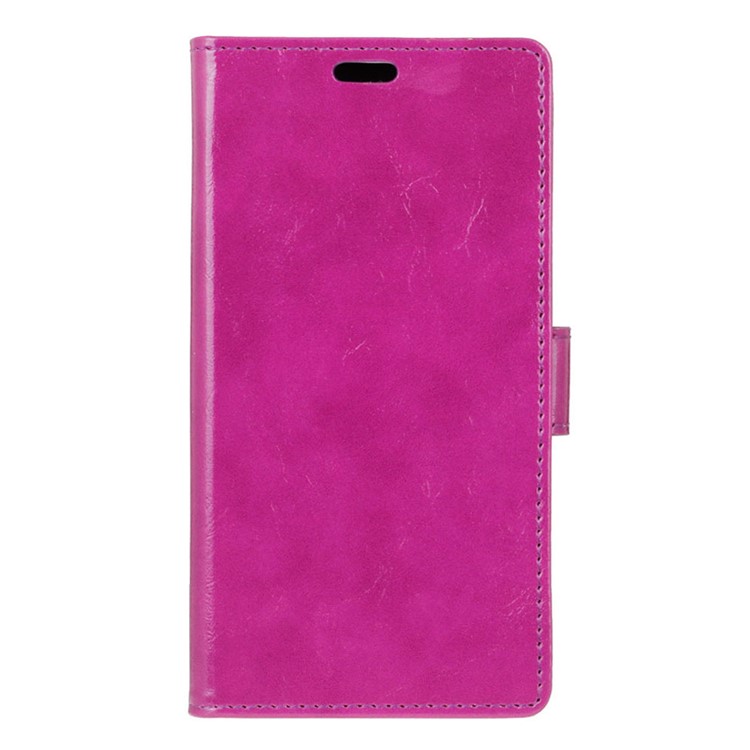 Crazy Horse Wallet Leather Cover Case for Huawei Y5II / Y5II - Purple-1