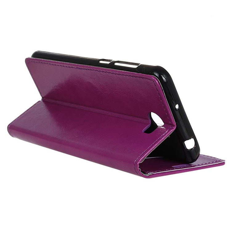 Crazy Horse Wallet Leather Cover Case for Huawei Y5II / Y5II - Purple-5