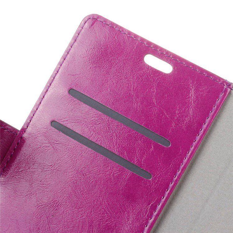Crazy Horse Wallet Leather Cover Case for Huawei Y5II / Y5II - Purple-6