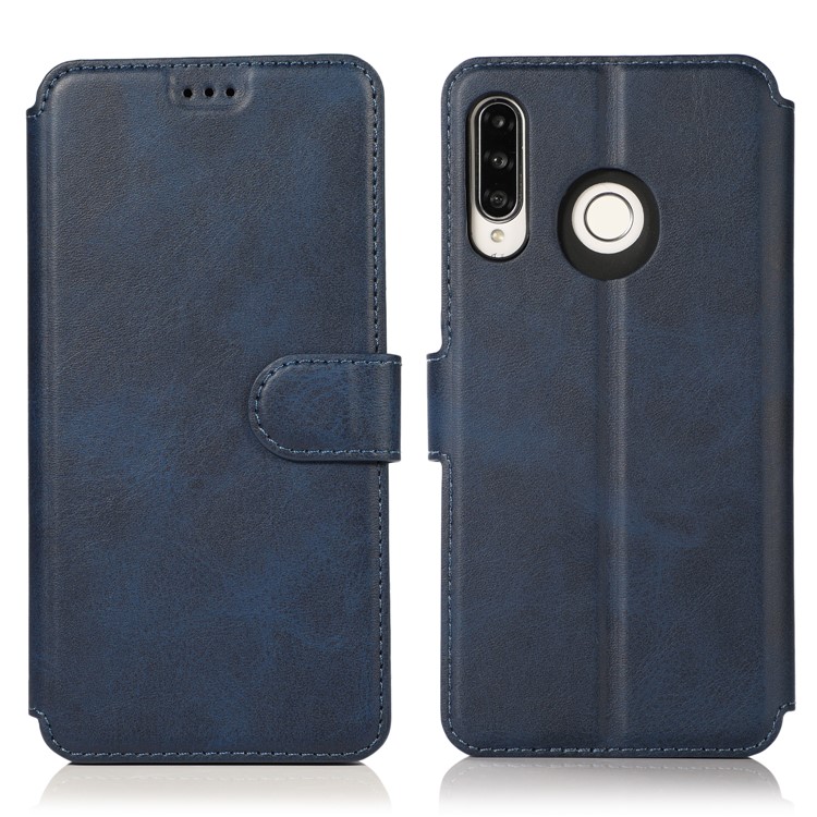 Extreme Series Wallet Stand TPU + PU Leather Phone Casing for Huawei P30 Lite / nova 4e - Blue-2