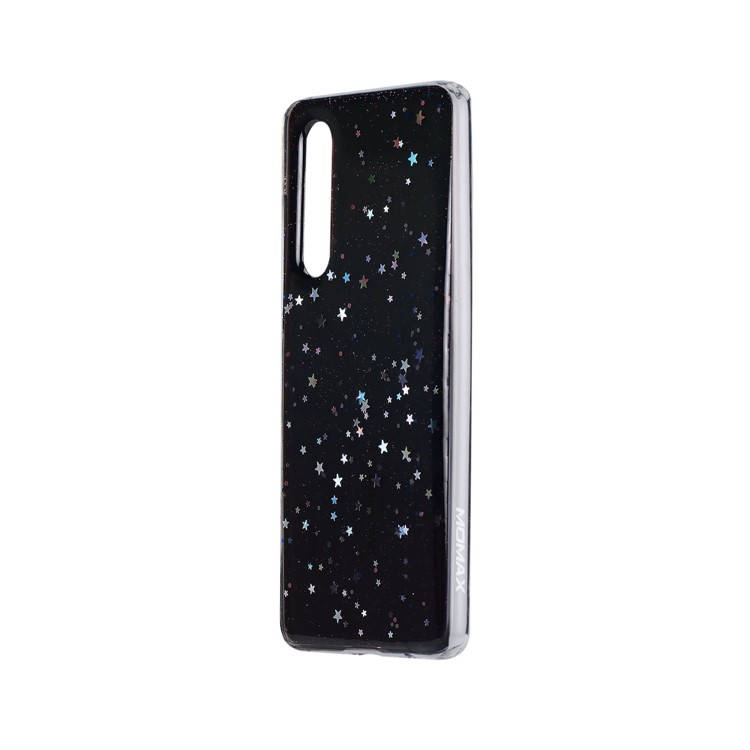 MOMAX TPU + PC + Epoxy Shiny Glitter Powder Quicksand Hybrid Case for Huawei P30 - Black-2