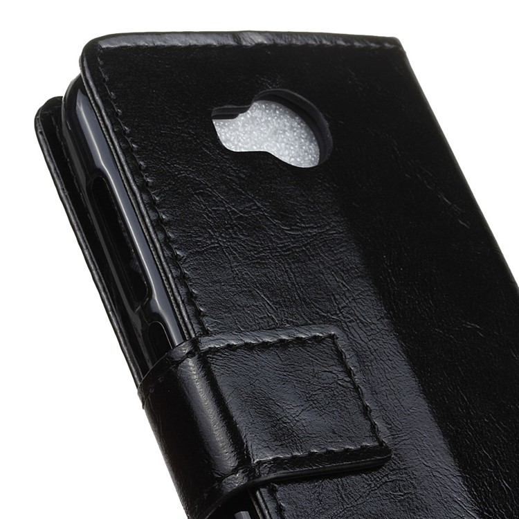 Crazy Horse Leather Wallet Case for Huawei Y3II / Y3 II - Black-7