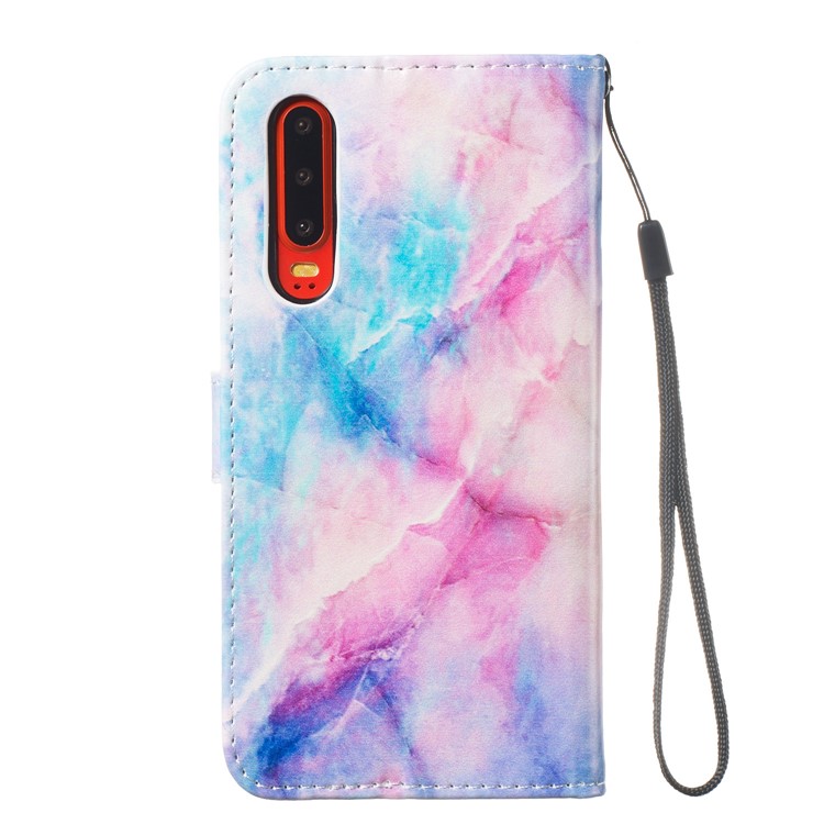 Pattern Printing Leather Wallet Stand Case for Huawei P30 - Multiple Colors-4