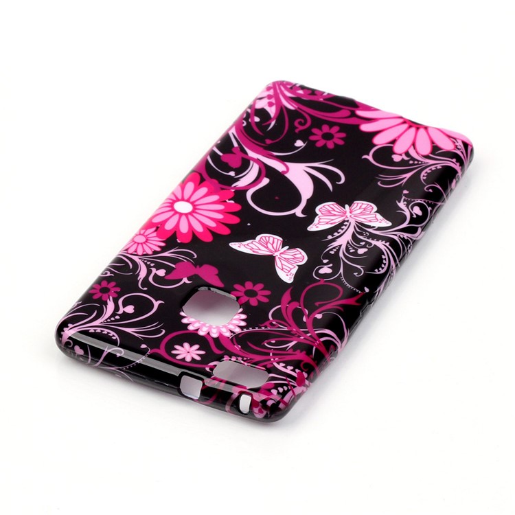 Patterned TPU Cover for Huawei P9 Lite / G9 Lite - Butterflies and Flowers-3