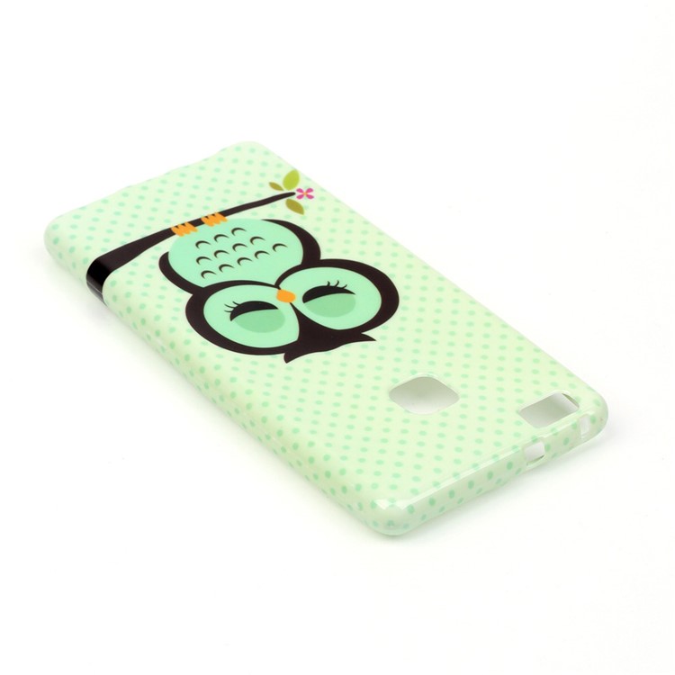 Patterned TPU Phone Cover for Huawei P9 Lite / G9 Lite - Sleeping Owl on the Branch-4