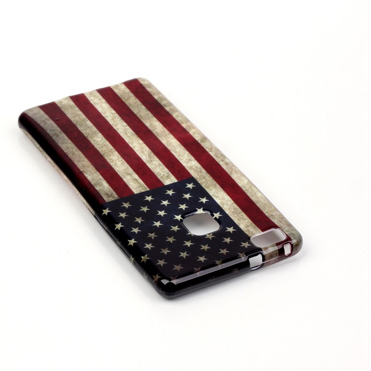 Patterned TPU Case Protector for Huawei P9 Lite / G9 Lite - Retro American Flag-4