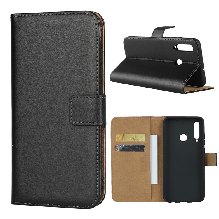 Genuine Leather Phone Cover for Huawei P Smart+ 2019 / Enjoy 9s/ Maimang 8 / nova 4 lite / Honor 10i - Black-1