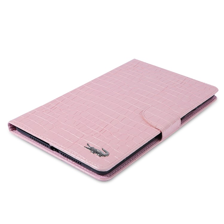 Crocodile Skin Wallet Stand Leather Tablet Cover for Huawei MediaPad M5 8 (8.4-inch) - Pink-3