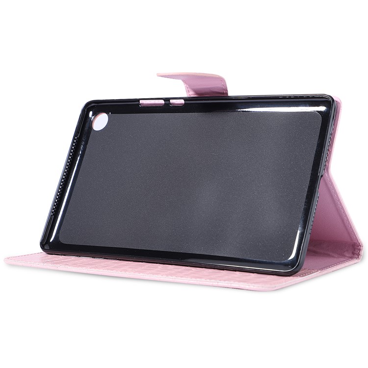 Crocodile Skin Wallet Stand Leather Tablet Cover for Huawei MediaPad M5 8 (8.4-inch) - Pink-4