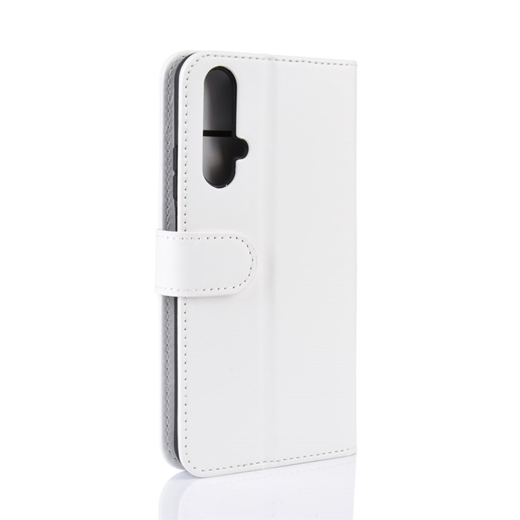 Crazy Horse PU Leather Stand Wallet Flip Phone Case for Huawei Honor 20 - White-7