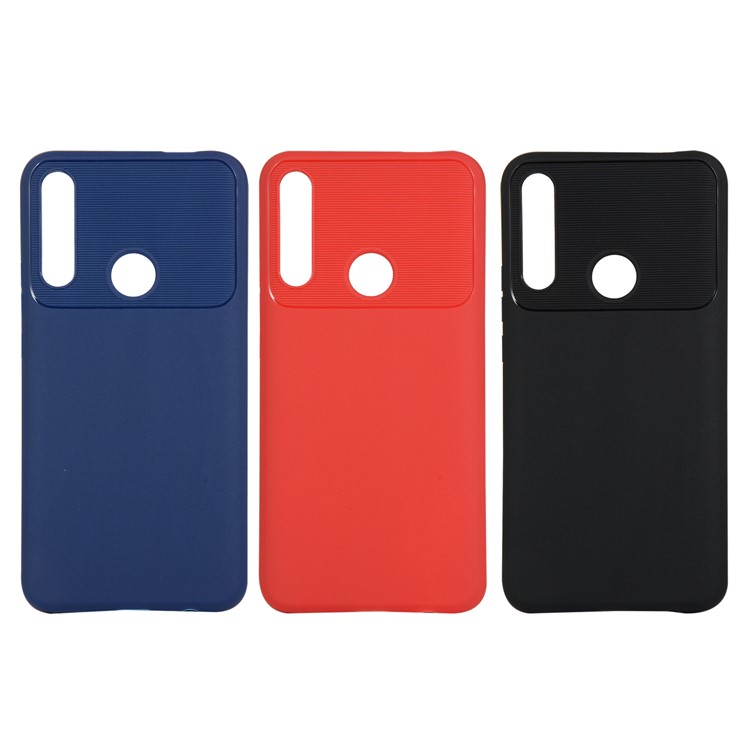 Série Armadura Suave TPU Telefone Caso Protetor Para Huawei P Inteligente + 2019 / Aproveite 9s / 20i / 20 - Preto-7