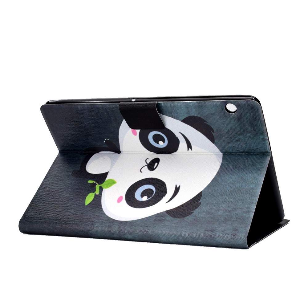 Shock-proof Pattern Printing Card Slot PU Leather Tablet Casing for Huawei MediaPad T5 10 - Cute Panda-4