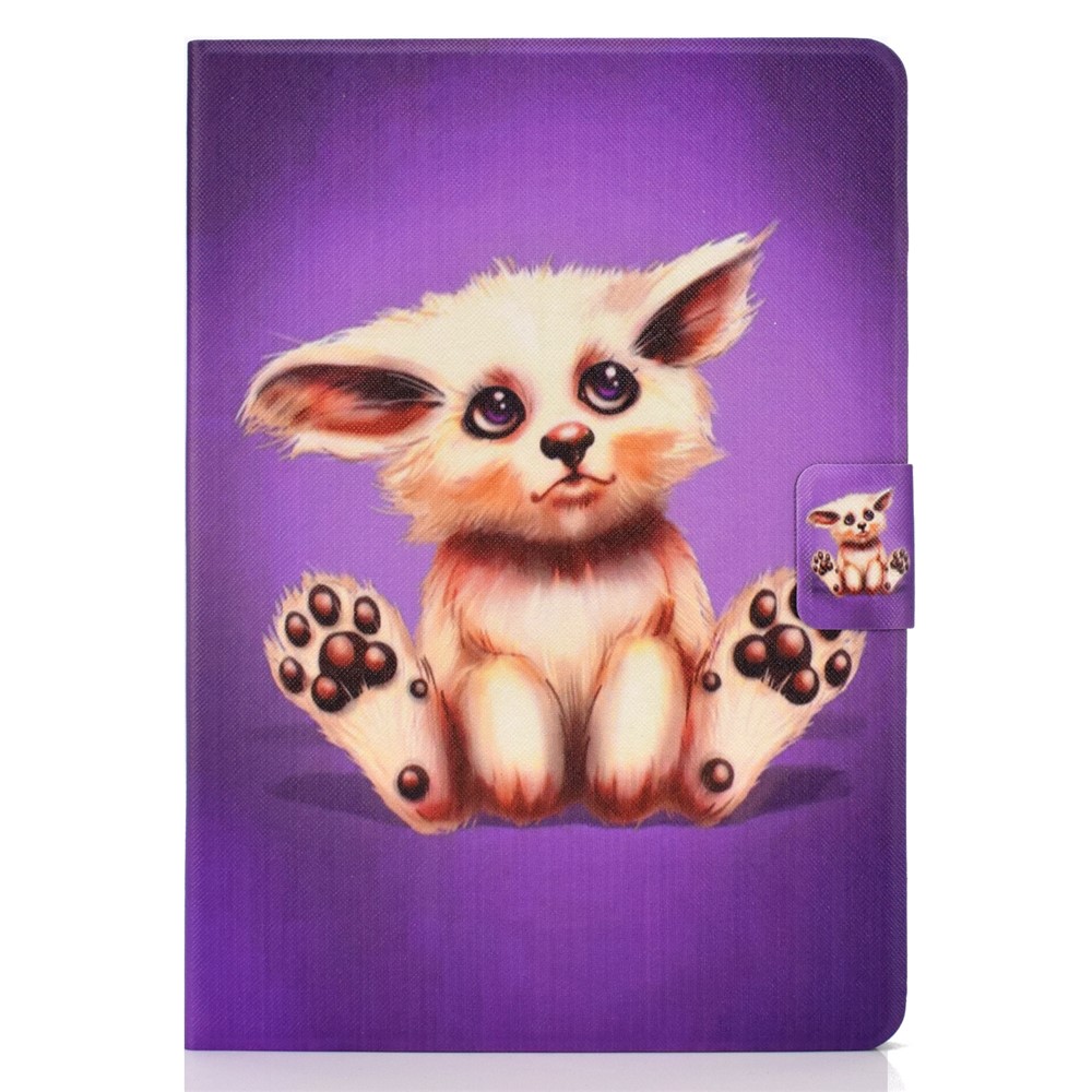 Shock-proof Pattern Printing Card Slot Stand PU Leather Tablet Case for Huawei MediaPad T3 10 - Abyssinian Cat-2