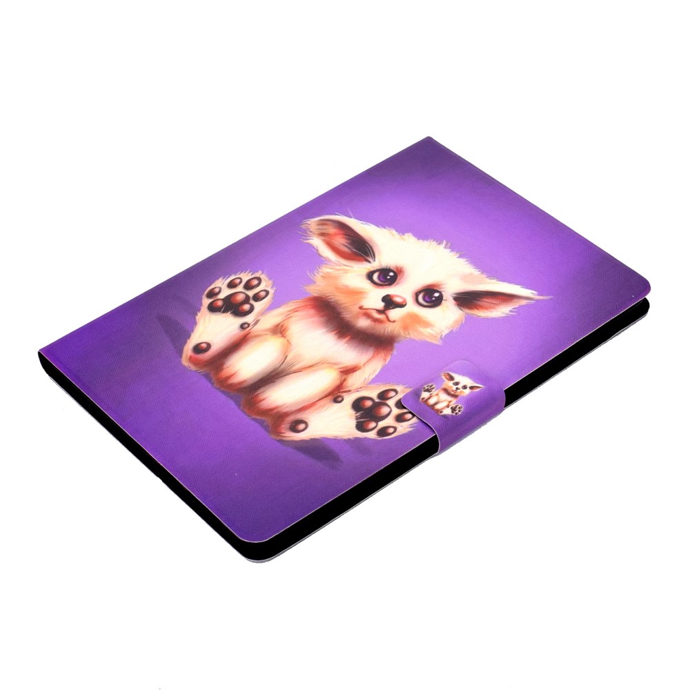 Shock-proof Pattern Printing Card Slot Stand PU Leather Tablet Case for Huawei MediaPad T3 10 - Abyssinian Cat-5