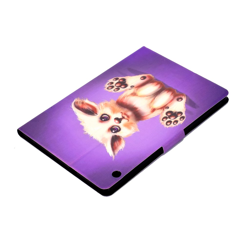 Shock-proof Pattern Printing Card Slot Stand PU Leather Tablet Case for Huawei MediaPad T3 10 - Abyssinian Cat-6