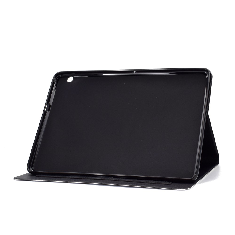 Shock-proof Pattern Printing Card Slot Stand PU Leather Tablet Case for Huawei MediaPad T3 10 - Abyssinian Cat-8