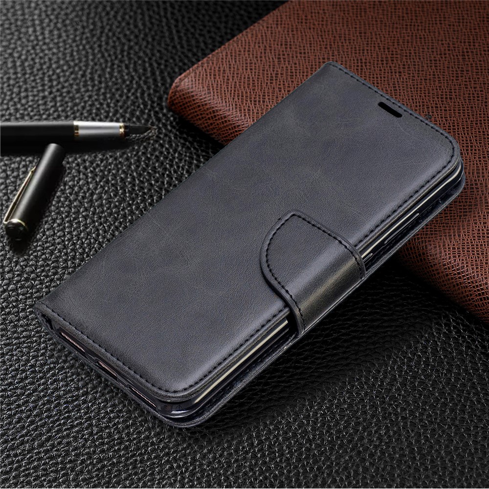 Case de Teléfono PU Para Huawei Y6 (2019, Con Sensor de Huellas Digitales)/y6 Prime (2019)/Honor 8a - Gris Oscuro