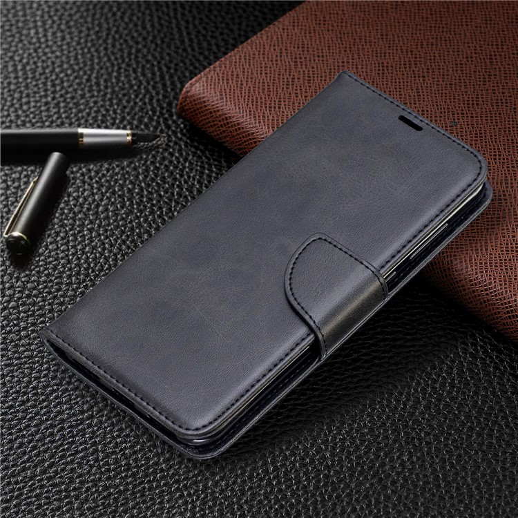 Cubierta De Cuero Del Teléfono Del Soporte De La Cartera De La PU Para Huawei Y7 (2019) / Y7 Prime (2019) - Gris Oscuro-7